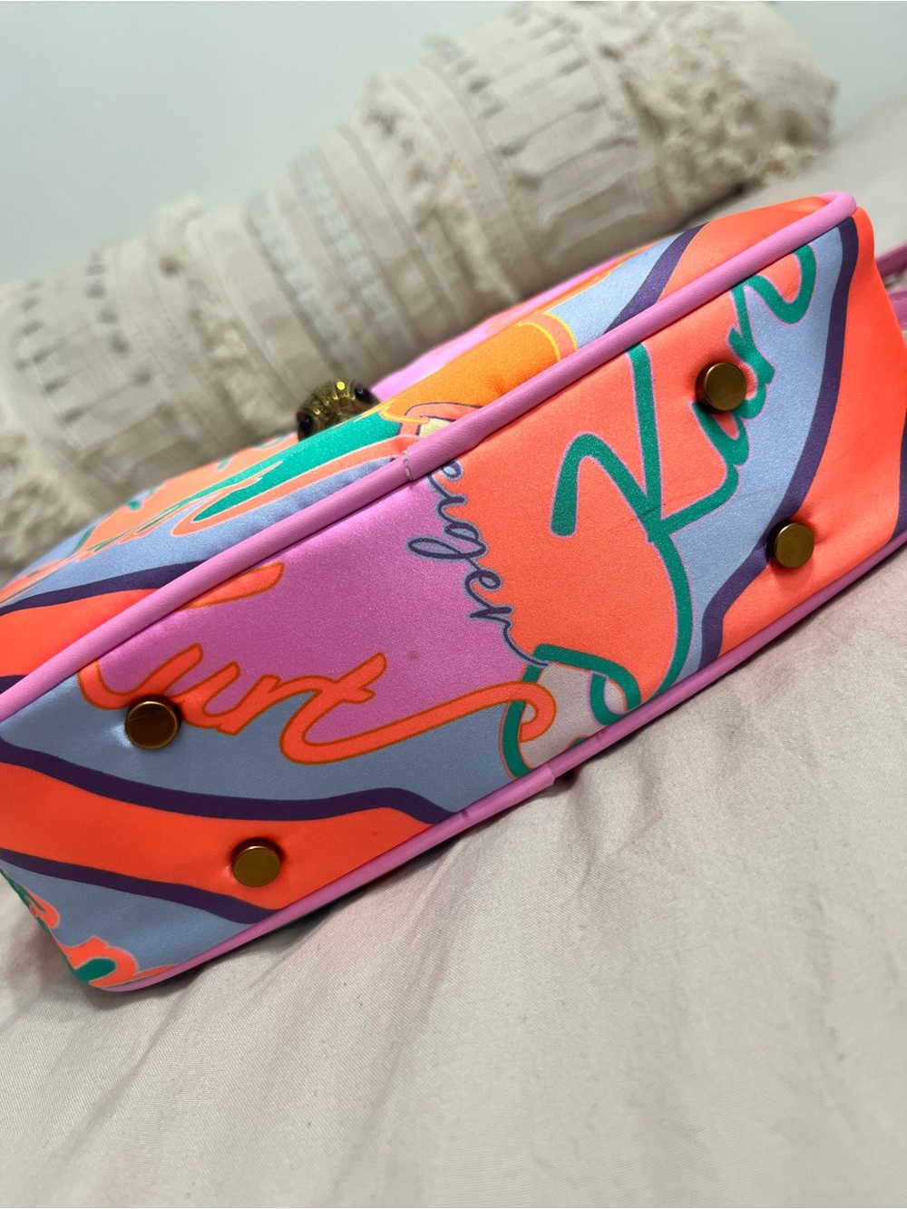 Kurt Geiger Pink Multicolor Signature Crossbody - Picture 10 of 15